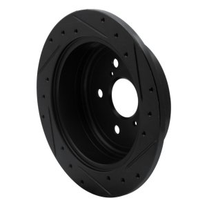 Toyota Sienna Brake Rotor (1) - Rear Left - R1 Concepts - Drilled & Slotted - Black - `04-`10 Toyota Sienna Brake Rotor (1) - Rear Left - R1 Concepts - Drilled & Slotted - Black - `04-`10